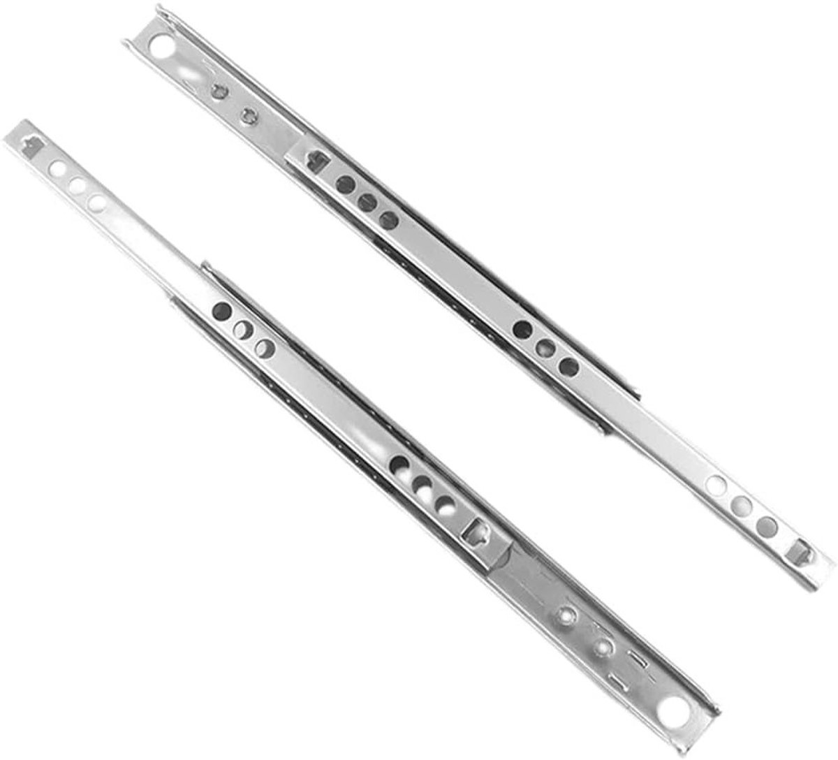 Metalen Ladelopers voor Vervanging - 1 Paar 17mm Breed x 182mm Diepte, Ideaal voor Lade en Meubelprojecten