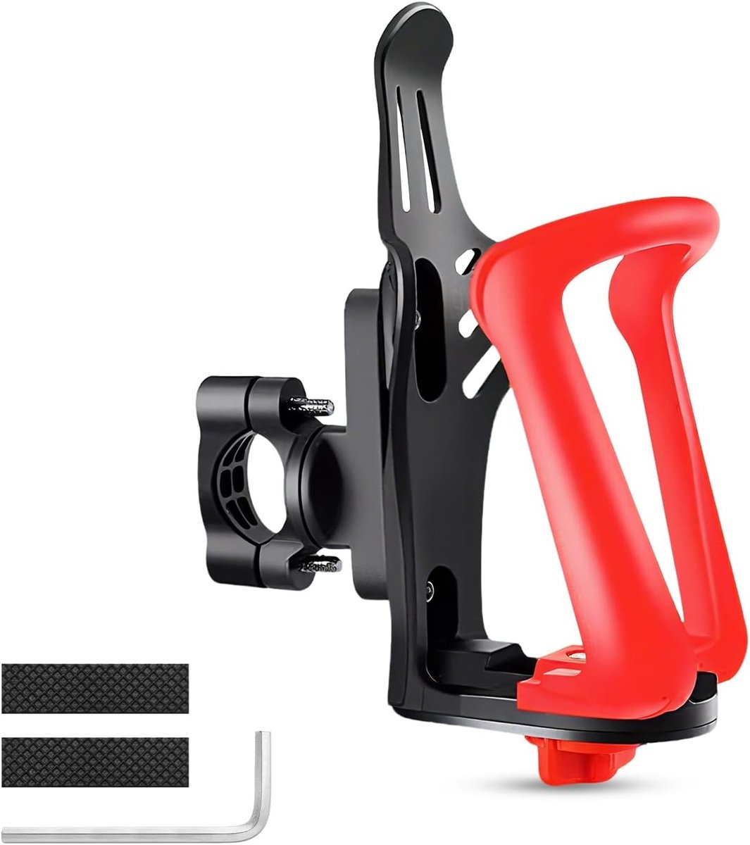Verstelbare Fleshouder met 360° Rotatie voor Flessen van 55-75mm voor Fietsen, Motoren en Kinderwagens