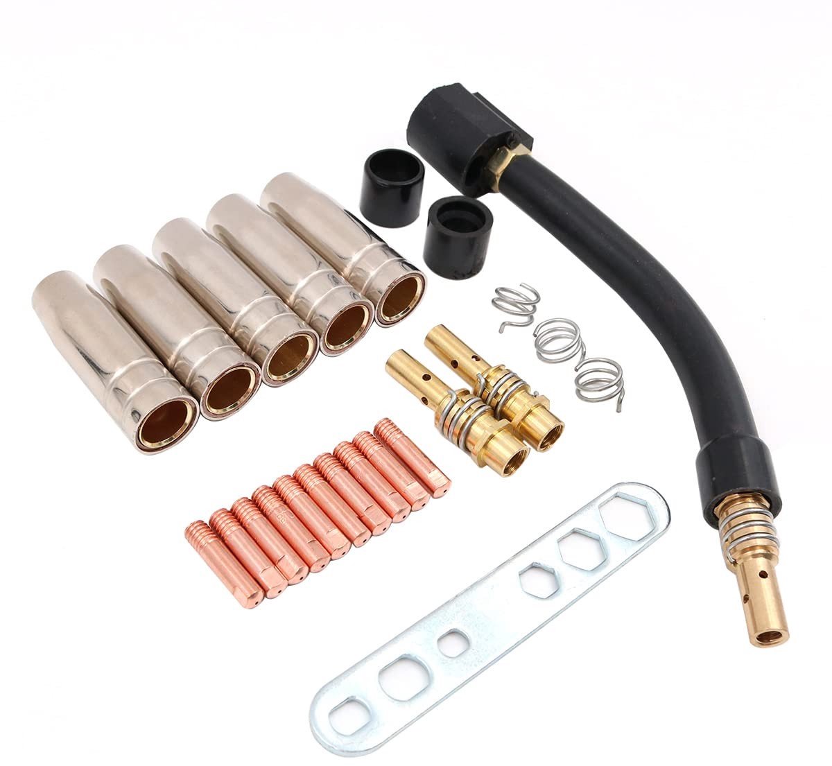 24PCS MIG/MAG Lasnozzles Set - Contact Tips, Contact Tip Holders en Accessoires
