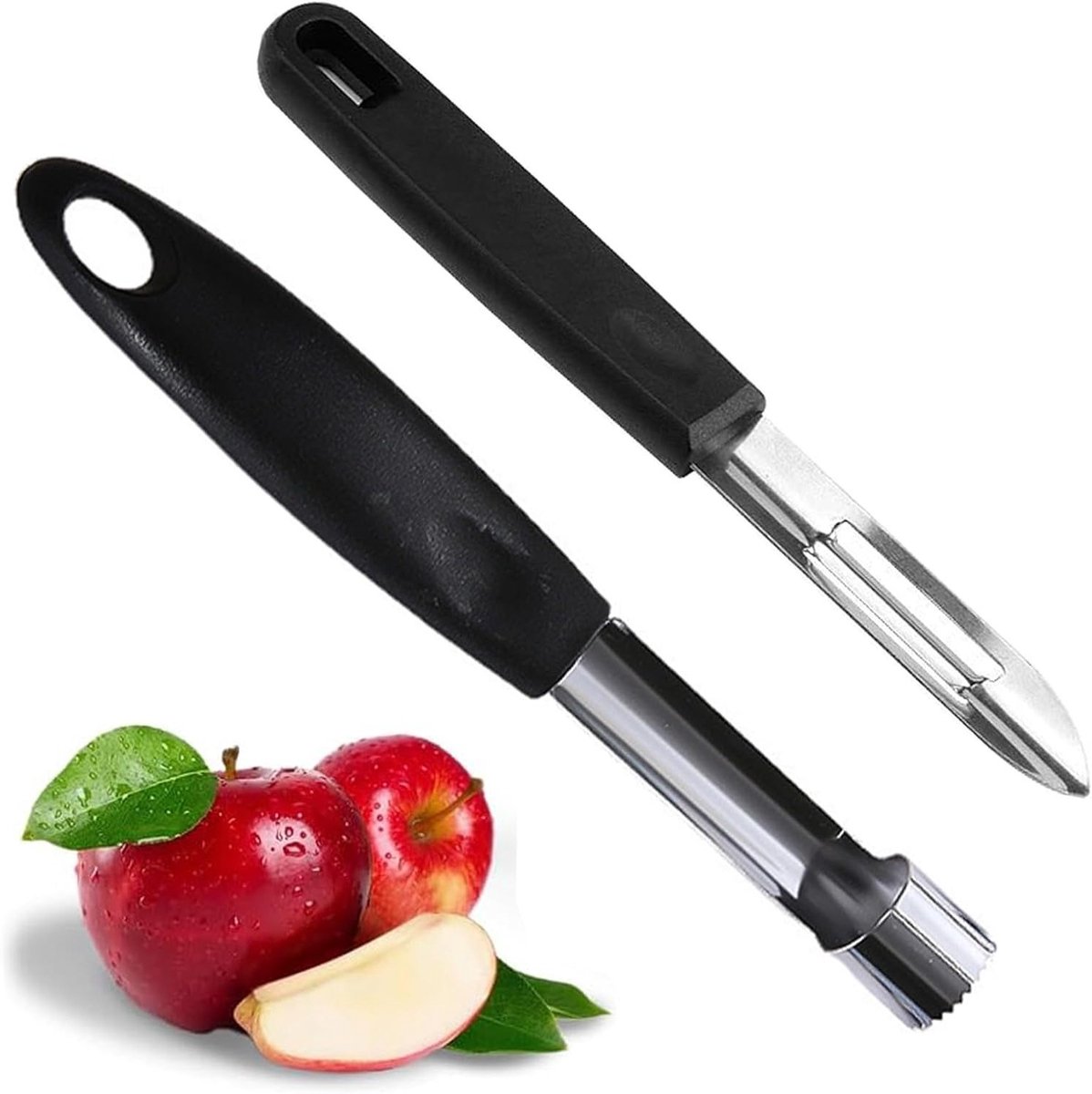 Professionele Appelschiller en Aardappelschiller van RVS met Antislip Handgreep voor Fruit en Groenten in de Keuken