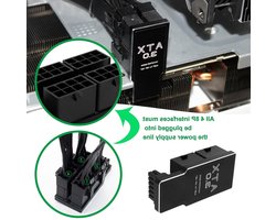 12VHPWR 16 Pin naar 4X 8 Pin 600W GPU Voedingsconnector, PCIe 5.0 ATX 3.0 Adapter voor RTX 4090 en 3090Ti Grafische Kaarten met 180 Graden Ontwerp