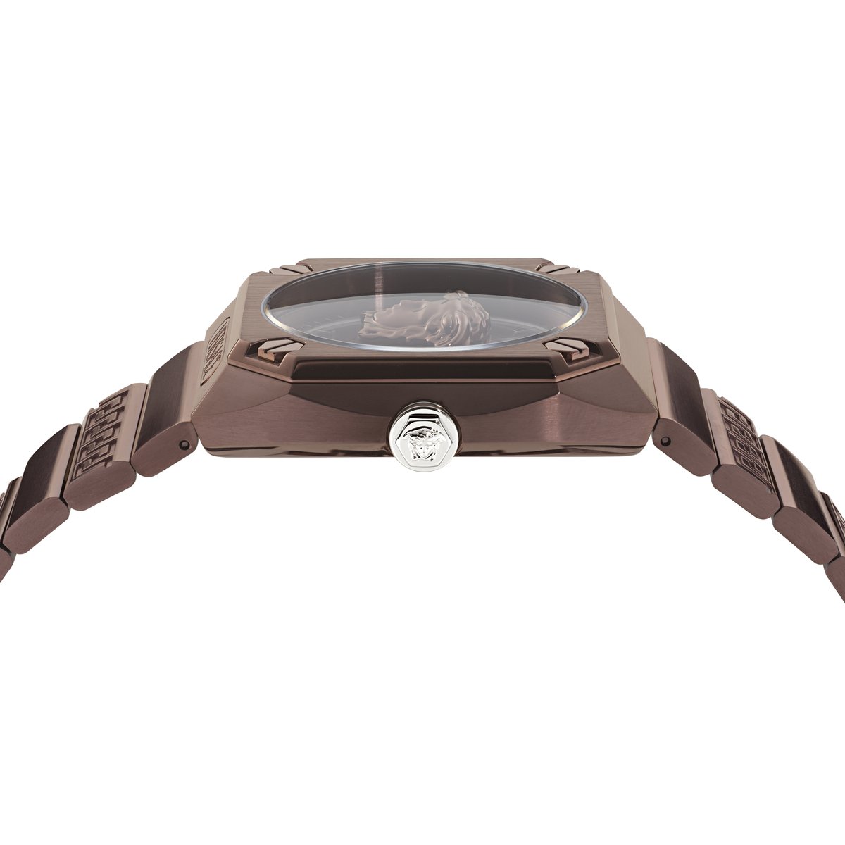 Versace Medusa Antares VE5P00426 Horloge - Staal - Bruin - Ø 44 mm