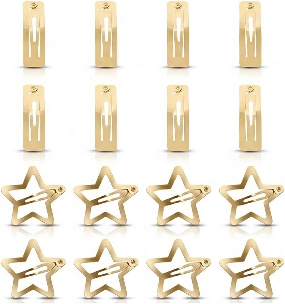 Set van 16 Gouden Haarspelden voor Diverse Haarstijlen en Accessoires