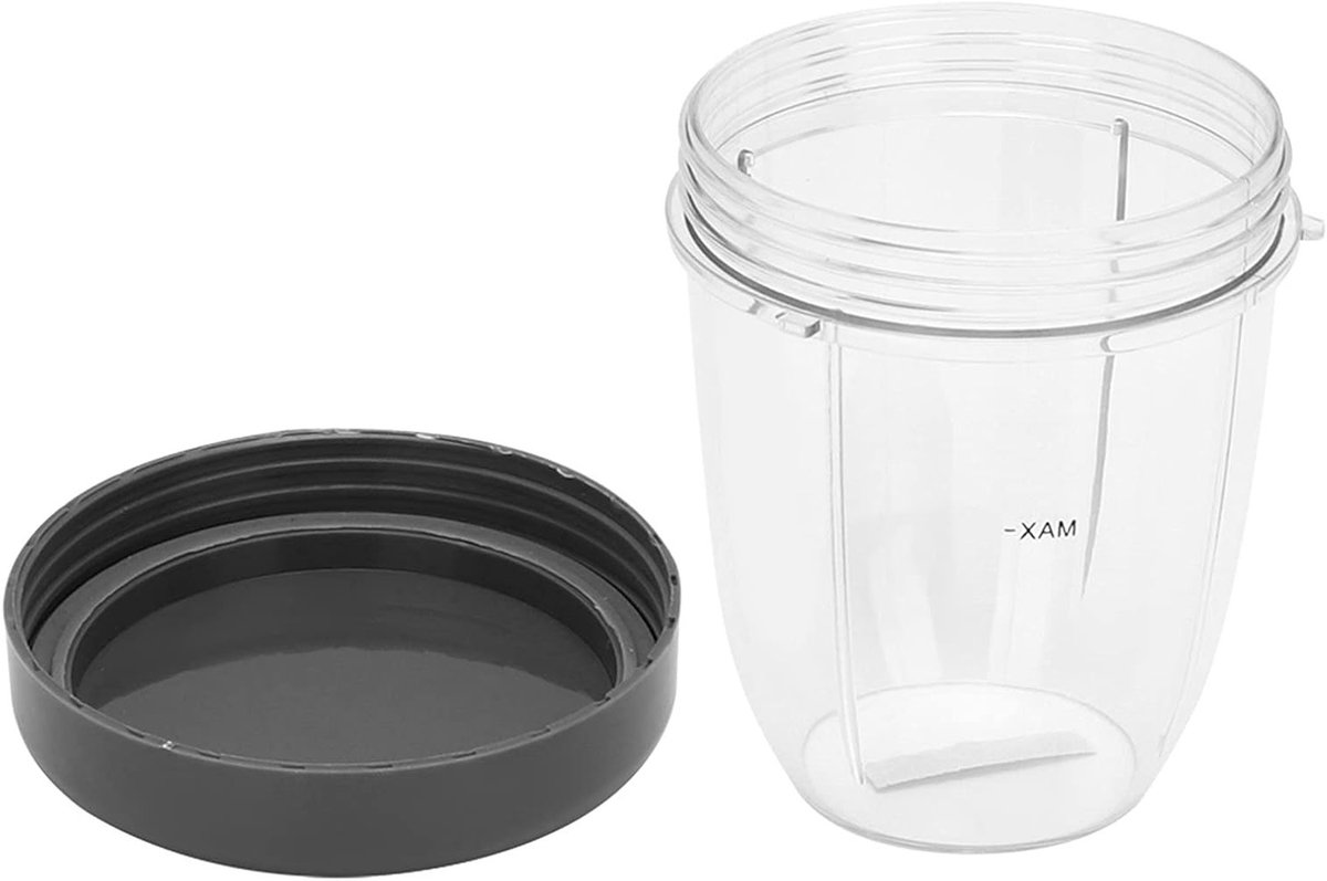 Blender Accessoires Set - 18 oz Beker met Deksel, Duurzaam PC Materiaal en Buikafdichting, Vervangende Onderdelen voor 900W Blender