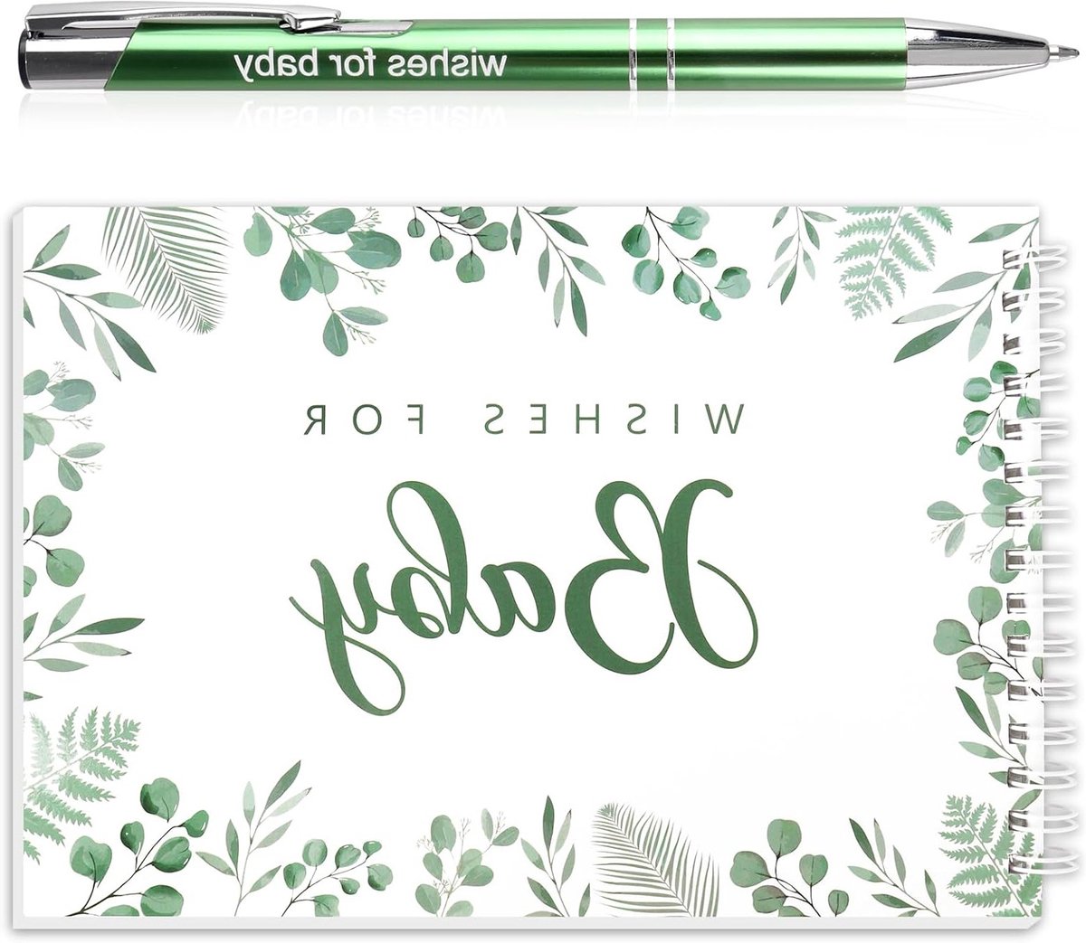Gastenboek voor Babyshower - Herinneringen en wensen voor de baby, inclusief pen, ideaal als aandenken en cadeau voor gasten