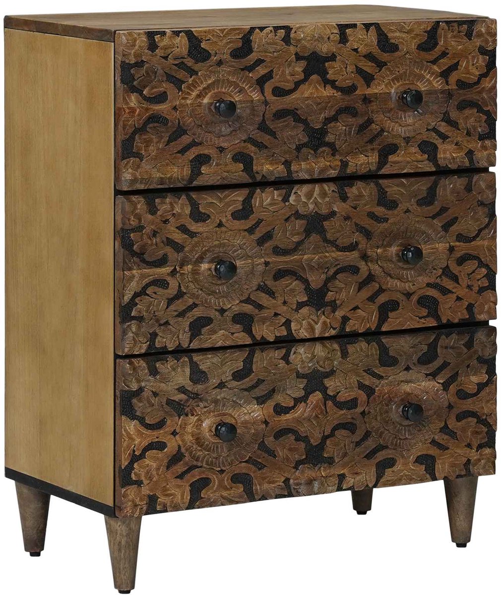 vidaXL Opslag - Dressoir - 60 - x - 33 - x - 75 - cm - Massief - Mango - Hout - Bruin