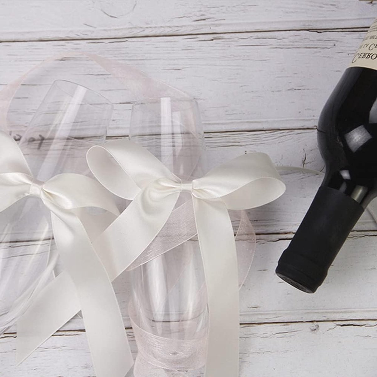 50 Stuks Auto Bogen Antenne Bogen Handgemaakte Satijnen Ribbons Decoratieve Bogen Bruiloft Versiering Cadeau Verpakking voor Bruiloft en Verjaardag