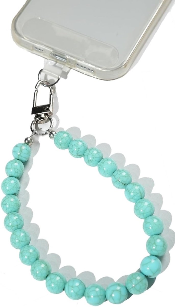 Universele Mobiele Telefoon Ketting met Hangertje, Beads Lanyard en Polsband voor Alle Smartphones