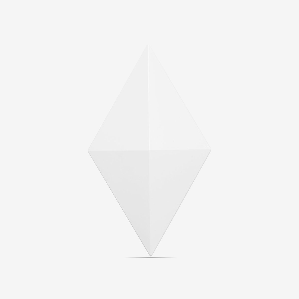 Facet scheidingswand – Wit