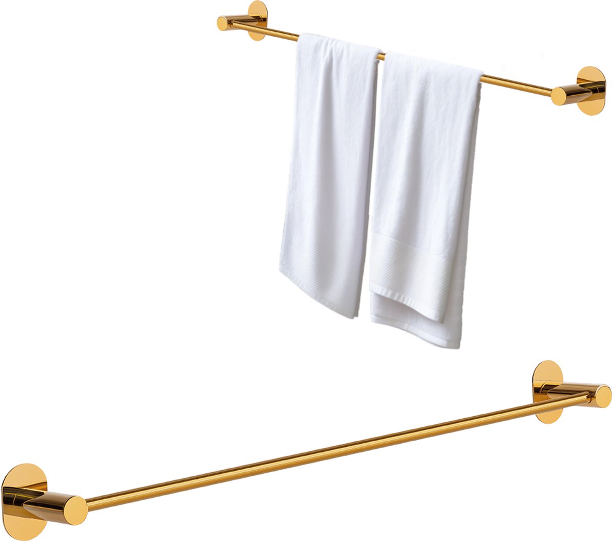 Laveo Miri - Handdoekhouder - 61cm - Goud