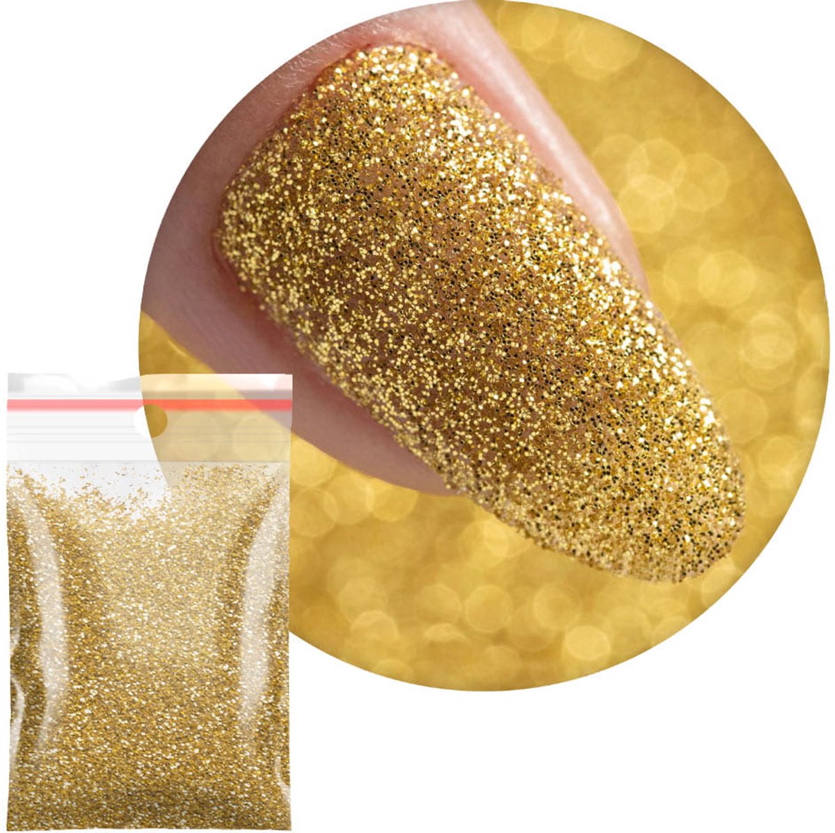 MollyLac 27 Serie - Nagelglitter - Goud - 20g