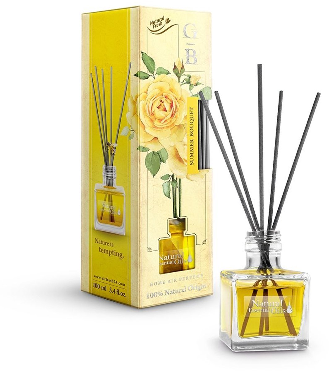Elix - Geurstokjes Diffuser - Reed Diffuser - Luchtverfrisser - Interieur Parfum - Langdur