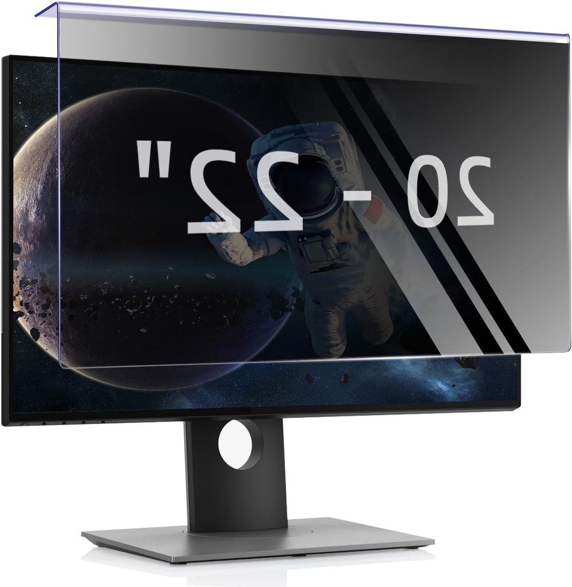 Hanging Privacy Filter voor 20-22 Inch Monitoren, Bescherming tegen Glare en Blauw Licht, Privacy Scherm voor Computer Monitors