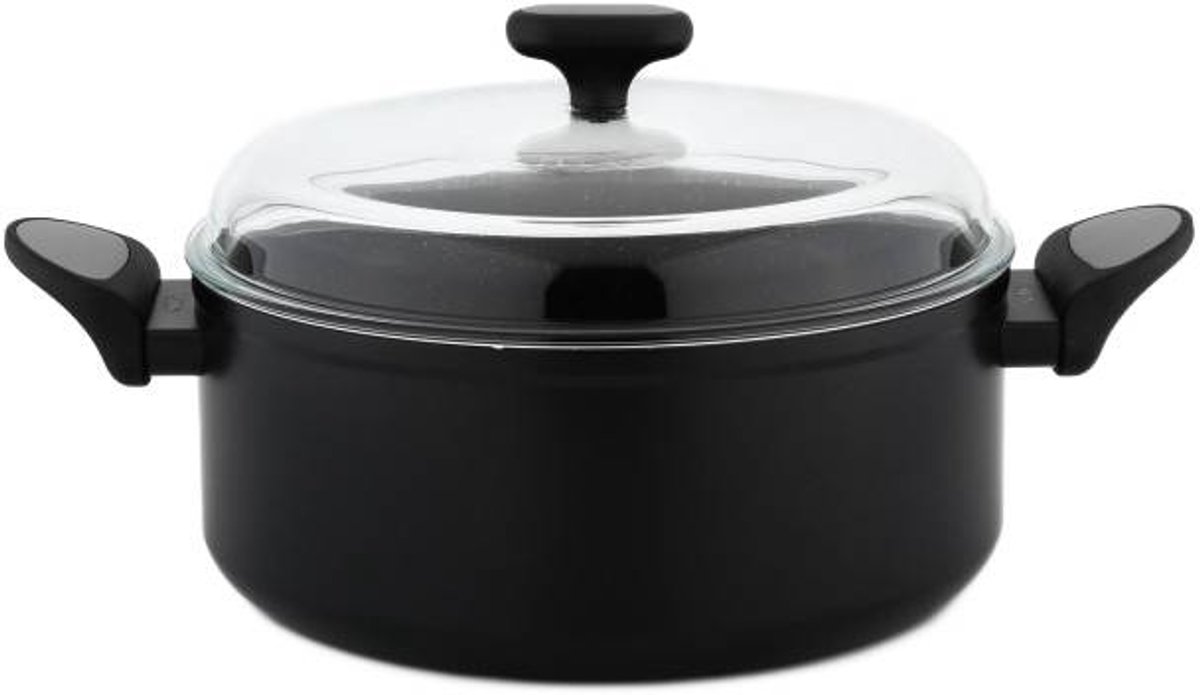 Nois Silver Salto - Traditionele Pan - 7L - Inductiecompatibel - Duurzaam Aluminium - Soft-Touch Handgrepen