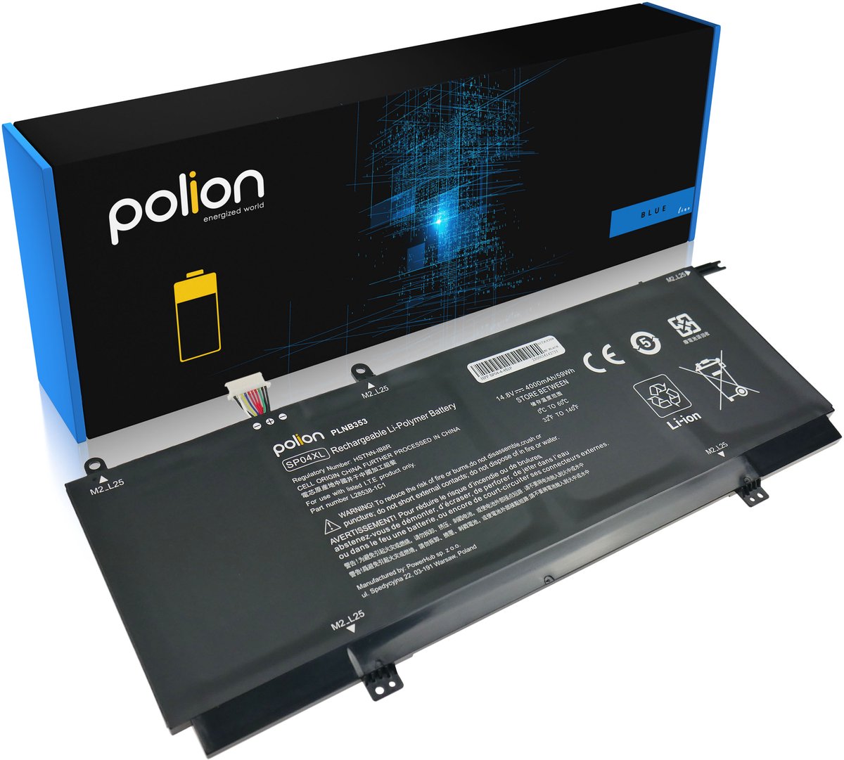 POLION SP04XL Serie - Laptopbatterij - 4000mAh - Li-Polymeer
