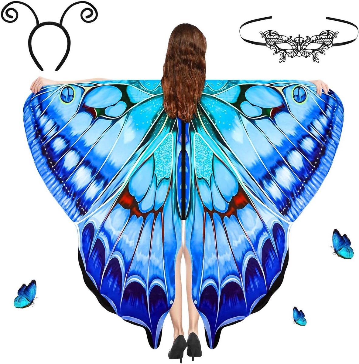 Vleermuisvleugels voor Volwassenen - 168 x 130 cm Polyester Cape voor Halloween, Cosplay en Feestjes