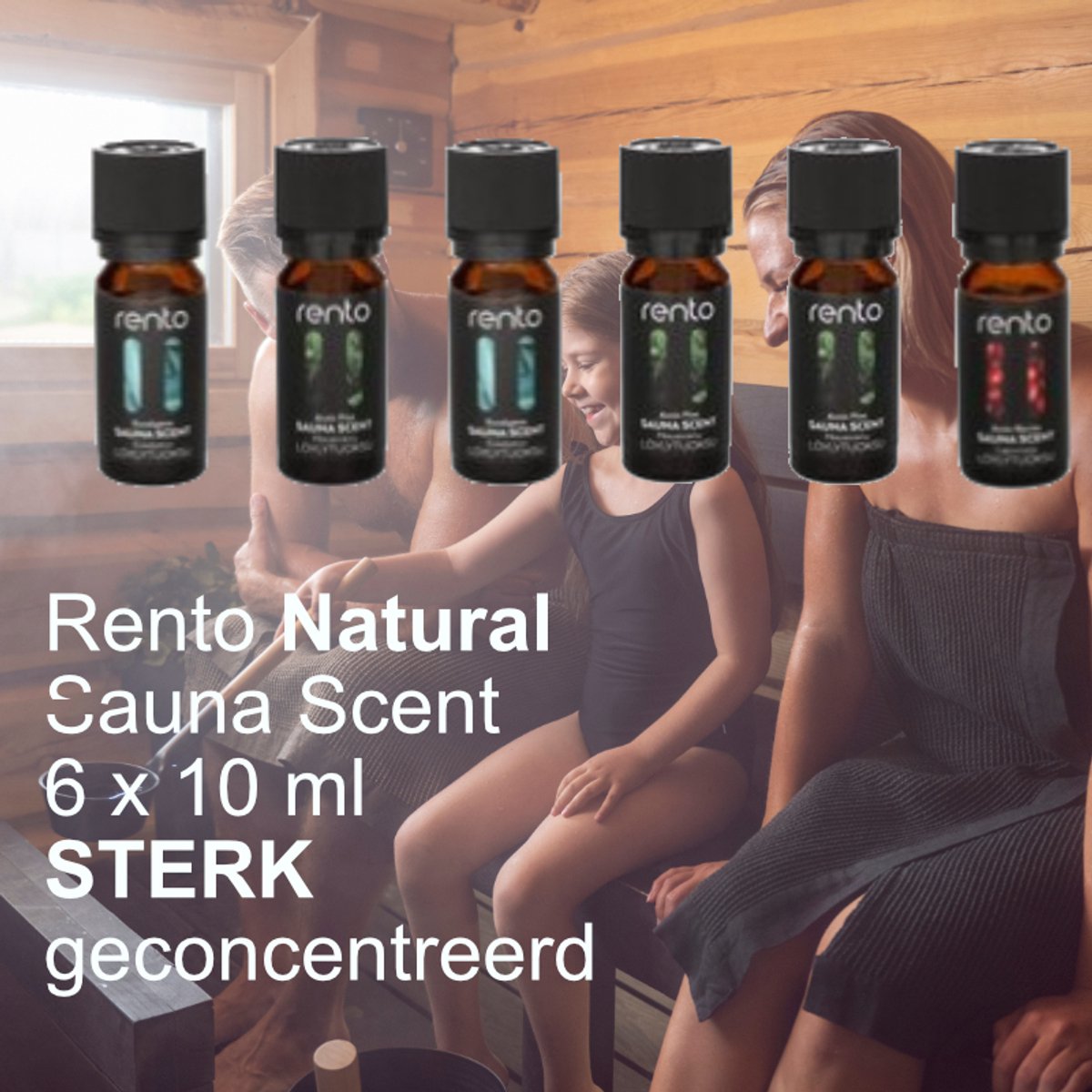 RENTO Sterk geconcentreerde saunageuren set (6x)