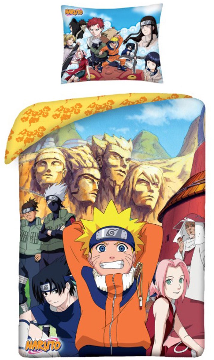 Naruto Dekbedovertrek Hokage - Eenpersoons - 140 x 200 cm - Katoen
