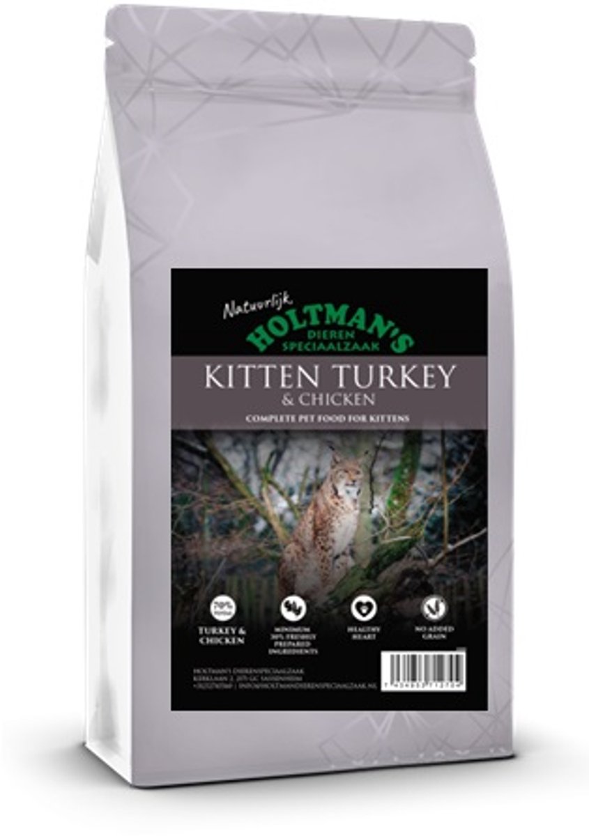 Natuurlijk Holtman's Connoisseur cat kitten kalkoen met kip 5 kilo