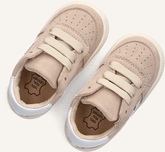 Shoesme Bn25s002 Baskets pour femmes - Baskets en cuir - Unisexe - Beige - Taille 22