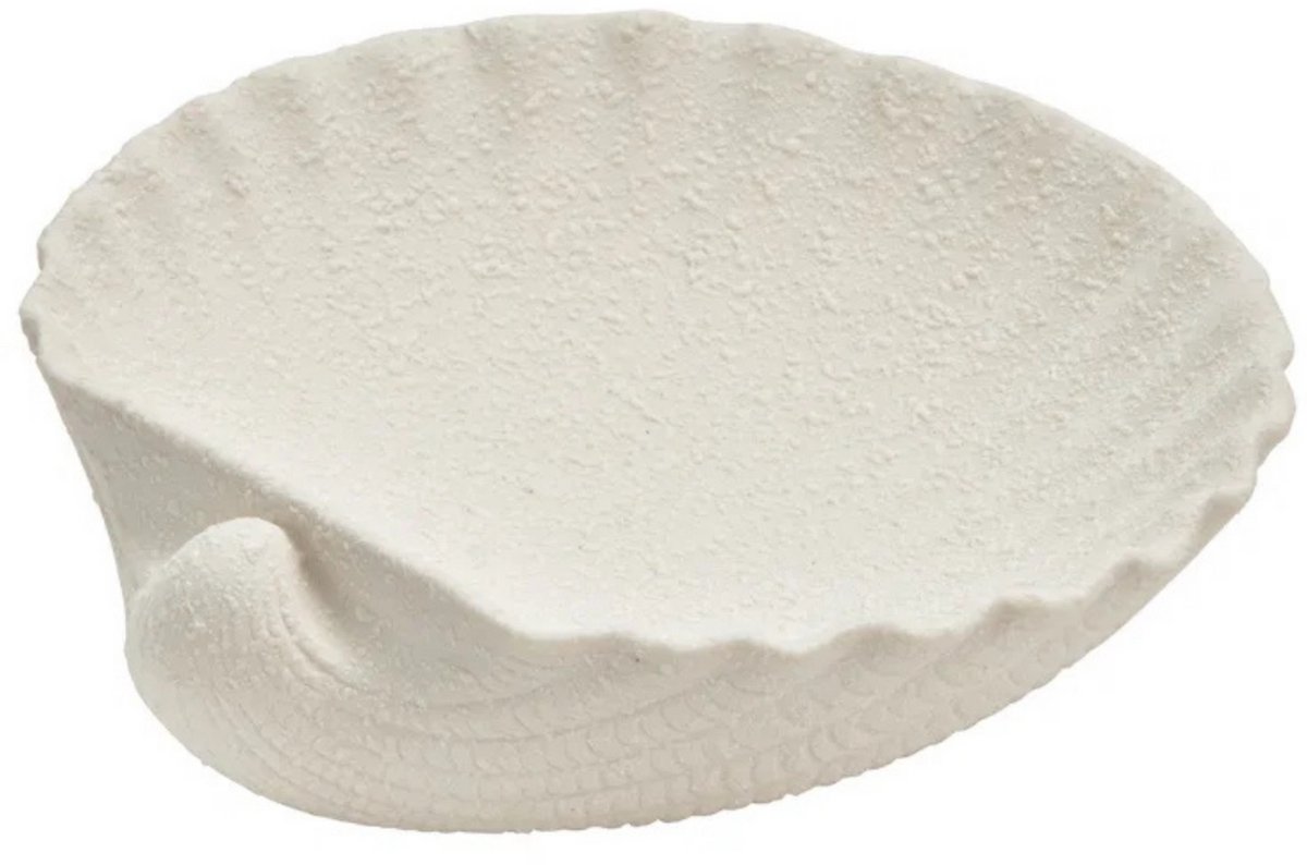 Witte porseleinen Schelpen schaal (14cm) - Decoratieve schaaltje - Schaaltje voor sieraden