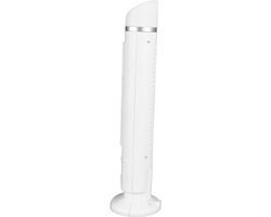 Torenventilator bladloos wit met afstandsbediening, stille USB ventilator 38cm voor koele, veilige luchtcirculatie