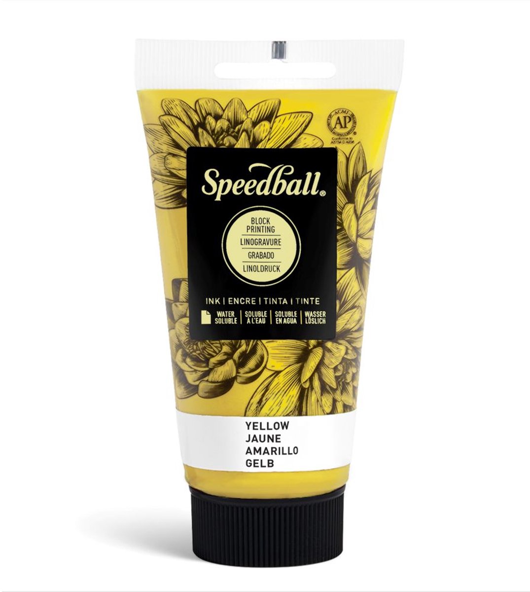 Water-soluble bloc printing ink yellow - Speedball