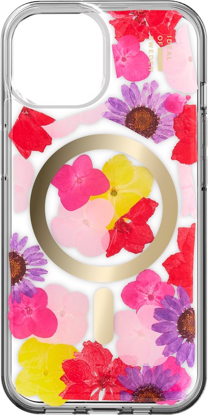 iDeal of Sweden Clear Case compatible MagSafe pour iPhone 17e / 16e / 15 / 14 / 13 - Tropical Floral