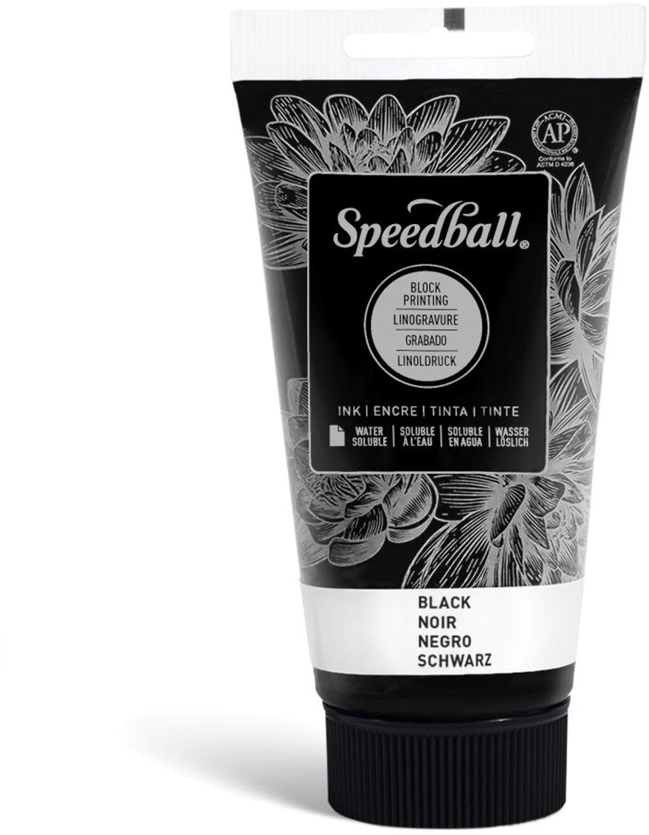 Water-soluble bloc printing ink black - Speedball