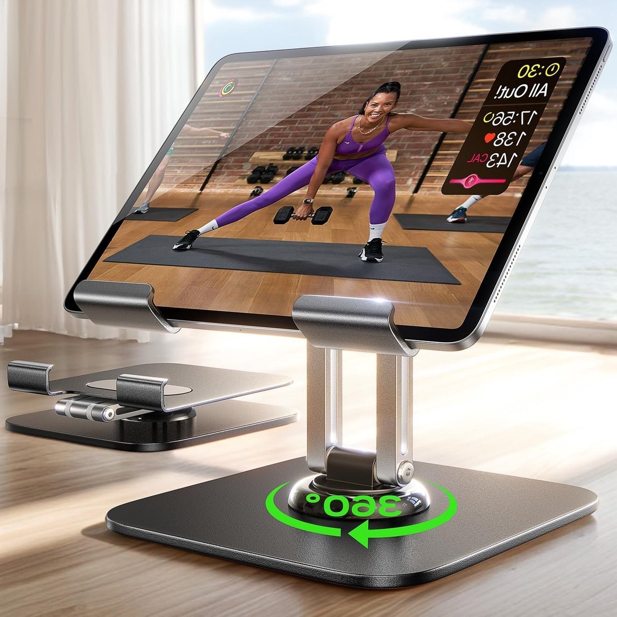 Verstelbare Tablet Houder voor iPad en Android, Super Stabiliteit, Ideaal voor Kantoor en Thuisgebruik, Universele Desk Accessoire