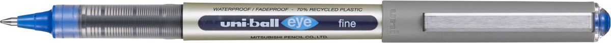 Liquid ink ballpoint pen Uni-Ball Rollerball Eye Fine UB-157 Blauw 12 Stuks