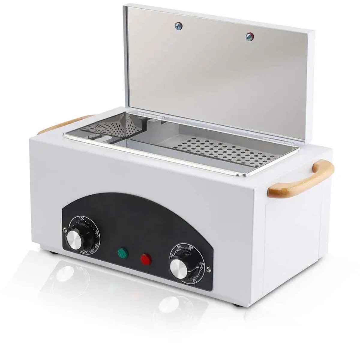 DIMICO - Professionele sterilisator 2,2L - Droge Hittesterilisator 300W - Nagelstudio & Salon Instrumenten Reiniger met Timer en RVS Bak