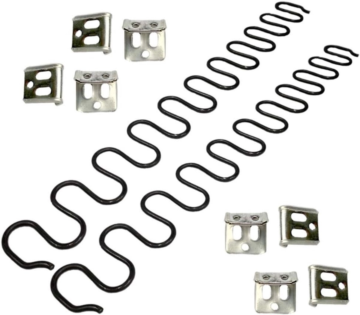 Sofa Veer Set van 2, 20 Inch met 8 S-Clips, Geschikt voor Meubels, Hoogwaardige Kwaliteit en Duurzaam Gebruik
