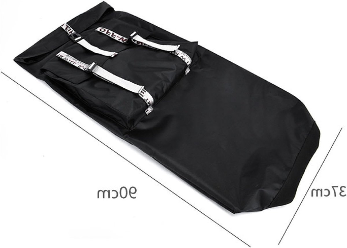 Inhoud: Skateboardtas waterdicht longboardtas draagbaar waterdichte tas rugzak 90 x 37 cm Zwart