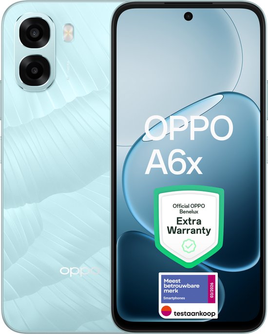 OPPO A6x 4+128GB Ice Blue - Extra Garantie