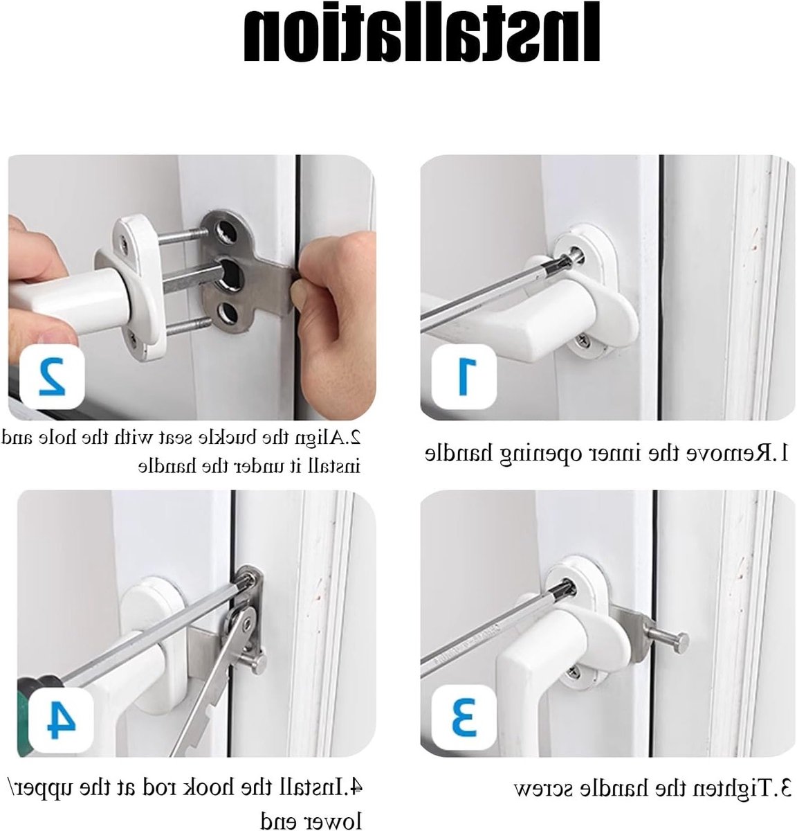 Raamvergrendeling Set van 2 voor Veiligheid en Luchtcirculatie thumbnail 3