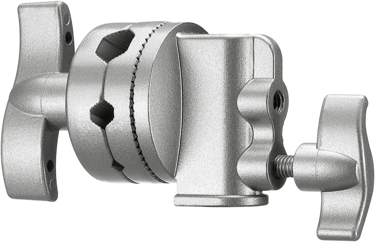 Multifunctionele Zware Grip Head Swivel Houder voor Lichtstatief en Boomarm - Geschikt voor Fotografie Accessoires met Meerdere Montageopties