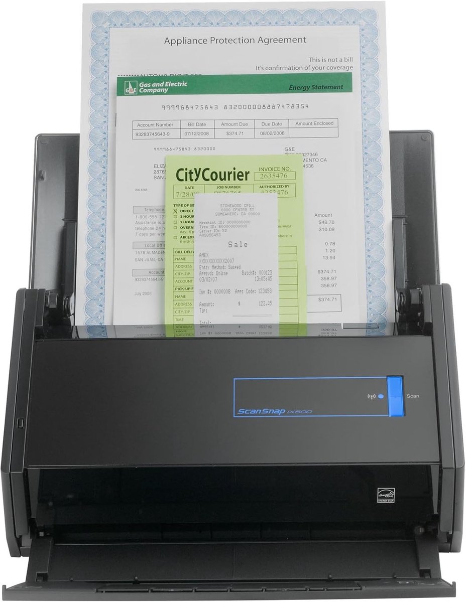 Documentenscanner - Document scanner - Papierloos Werken - Doorzoekbare PDF's - A4 formaat - Zwart thumbnail 3