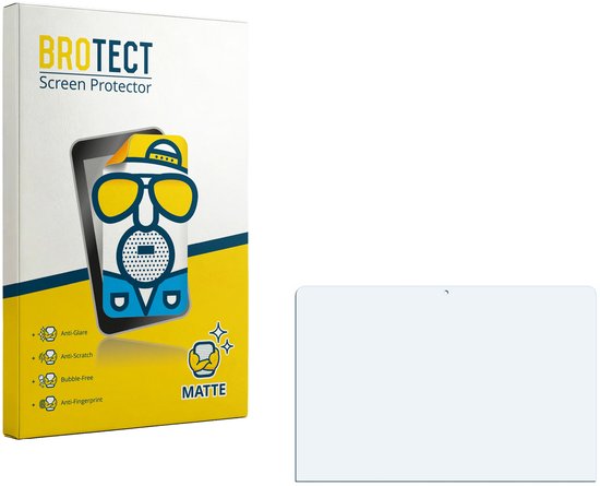 BROTECT matte screenprotector verpakking met grappige tekening van een hond en een screenprotector.