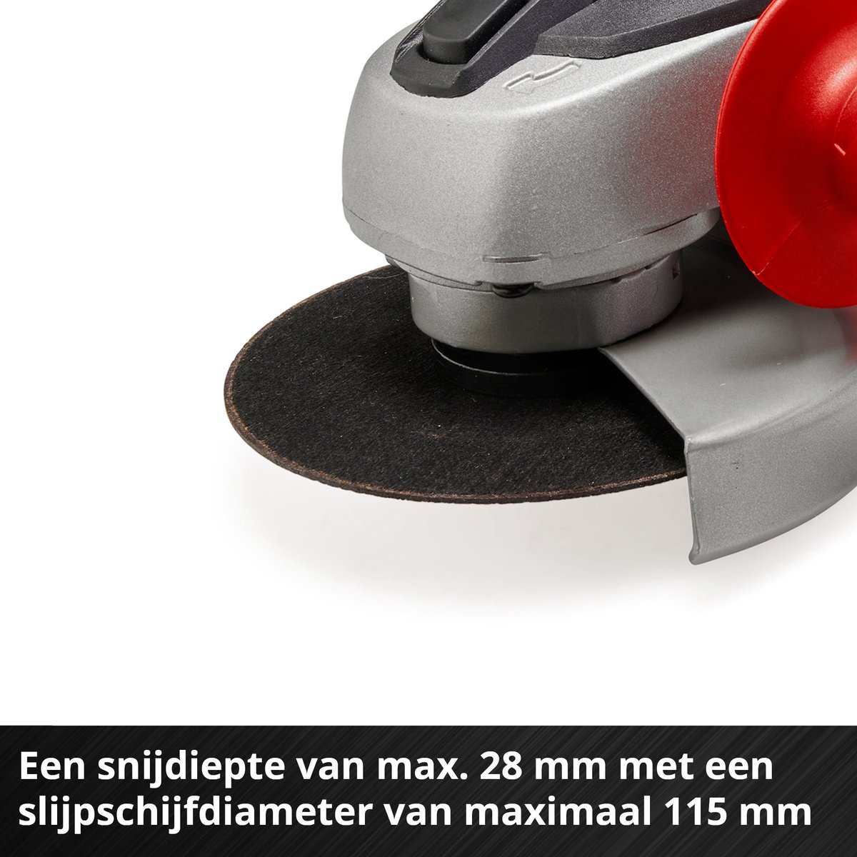 Einhell Accu Haakse Slijper TC-AG 18/115 Li Kit - Power X-Change - 18 V/Li-ion - Ø115 mm - 8.500 t/min - Max. Snijdiepte: 28 mm - Incl. 1x 4.0 Ah Accu en Lader thumbnail 6