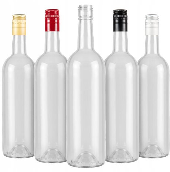 Bimberek - Glazen Flessen - 750ml - Transparant - Set van 10 van Merkloos — afbeelding 3