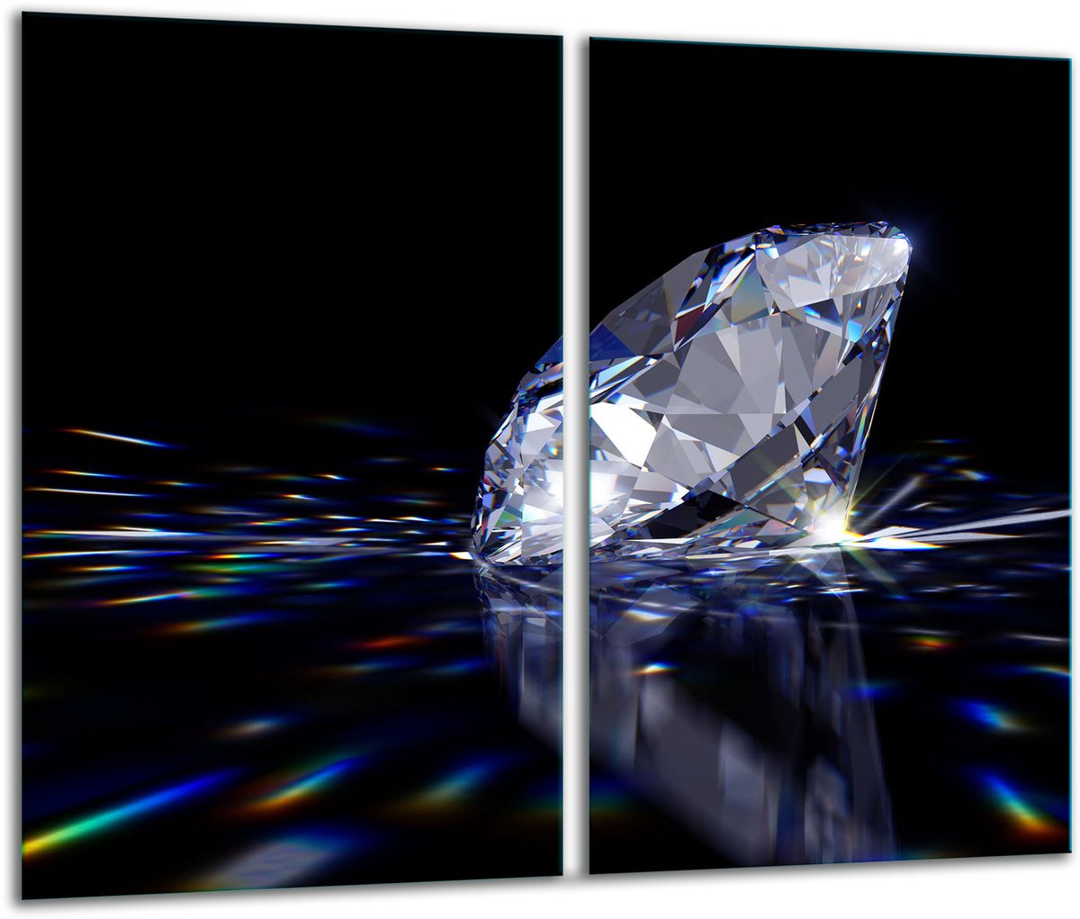 TMK ArtDeko - Snijplank Glas - 30x52cm - Inductie - Zwart