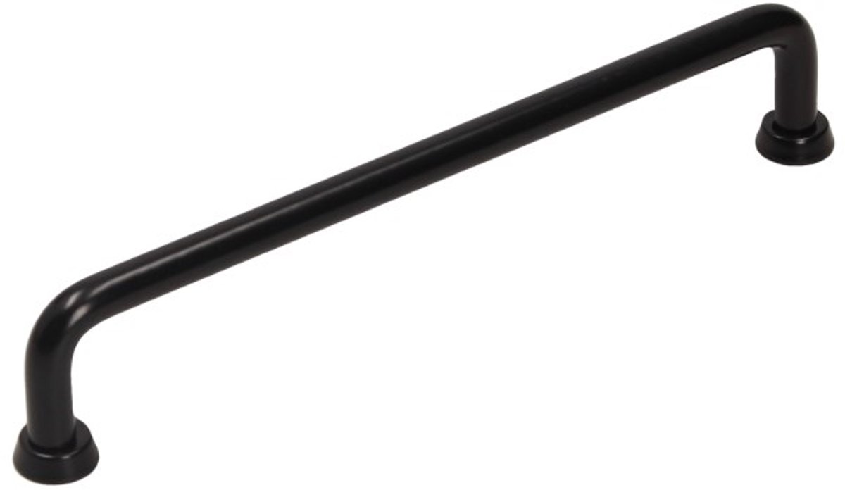 Gamet - Handgreep - 160mm - Mat Zwart - Klassieke Reling - Decoratieve Steunen