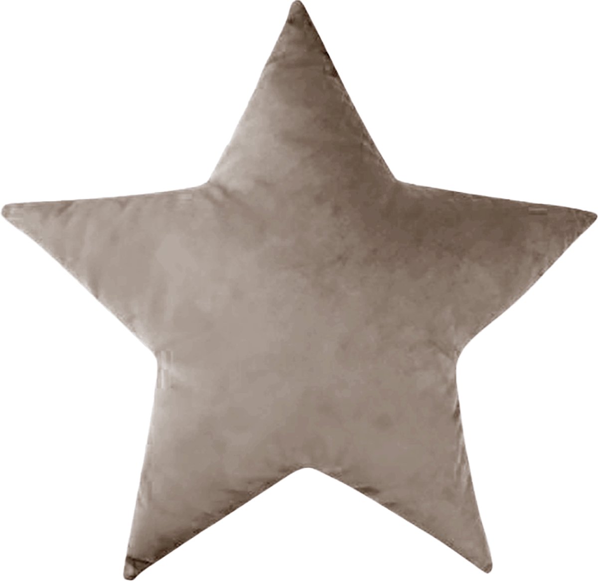Decordruk VELVET - Sierkussen - Zandkleurig - 42cm - Stervorm