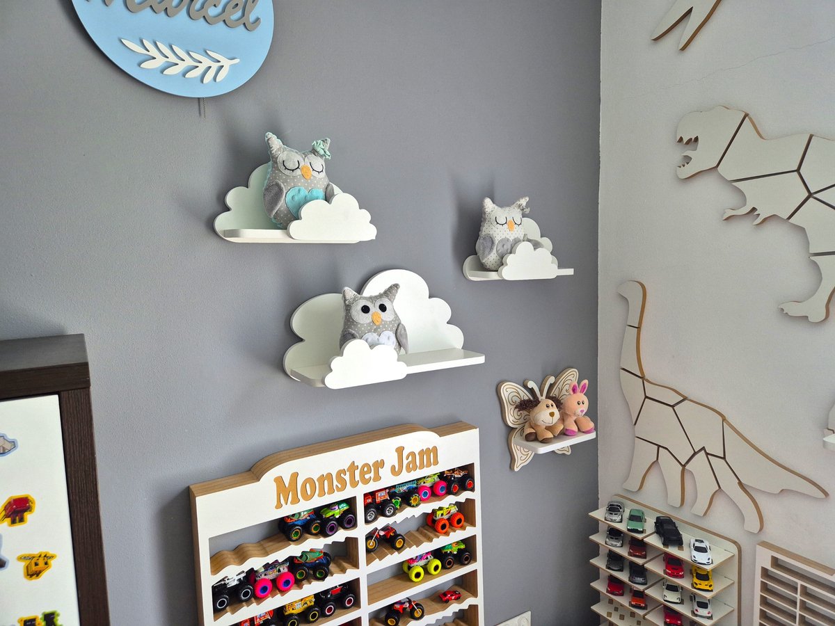 Moliland Fantasy Extra Prestige - Kinderkamer Plankenset - 3 Stuks - Witte Afwerking - Veilig Ontwerp