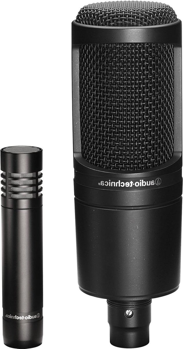 Studio Microfoon Set - Condensator Microfoons - Muziek Opnemen - Twee Veelzijdige Microfoons - Niet Van Toepassing - Zwart