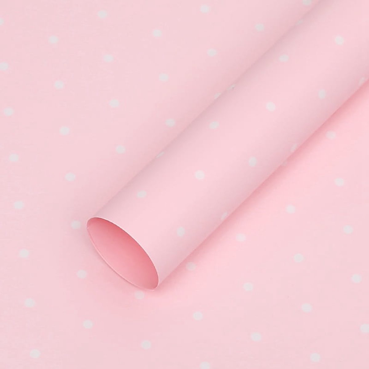 Mech-Mech Floristische Folie - Roze Stippen - Vellen 58x58 cm - 20 stuks
