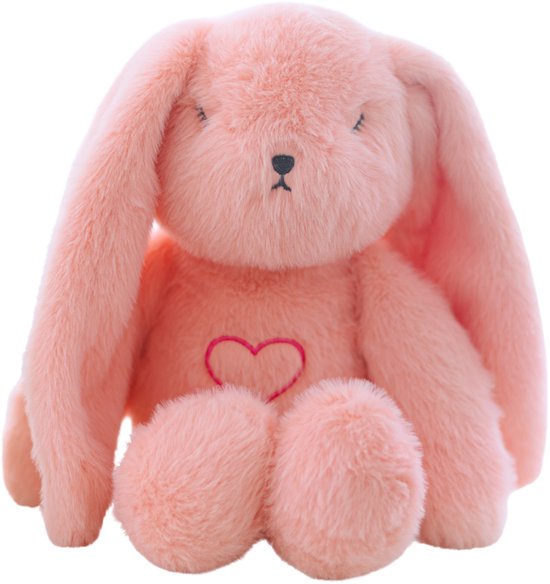 Lulla Bunny Slaapknuffel Roze – met natuurlijke hartslag & ademhaling – Slaaphulp – Werkt tot 12 uur – Hypoallergeen & Wasbaar – Voor Baby, Prematuur & Kind van Lulla doll — afbeelding 2