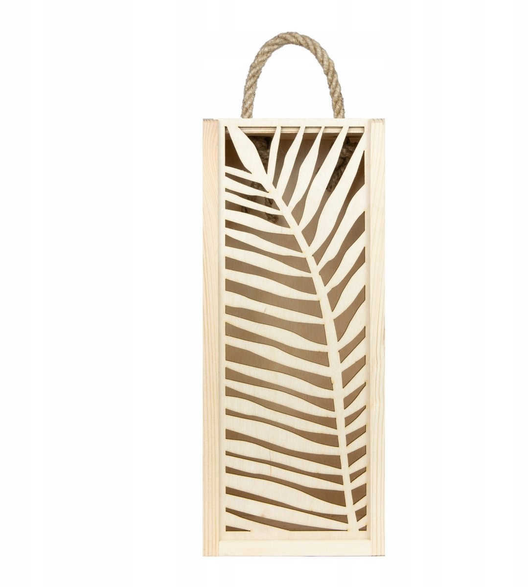 Bimberek - Houten Wijnkist - Ajour Doos - 26 cm - Cadeau Idee