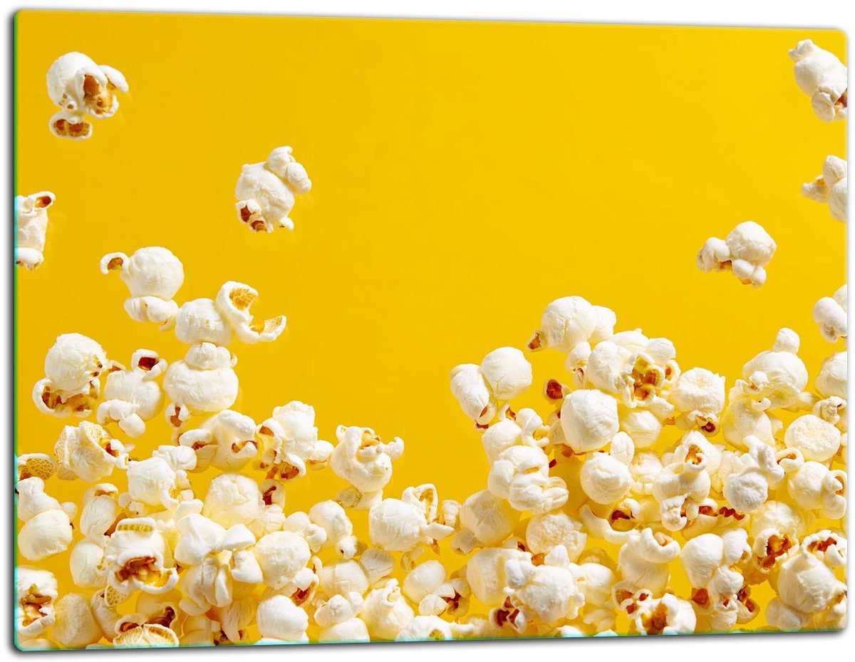 TMK ArtDeko Serie - Snijplank - Glas - Popcorn Motief - 52x40cm